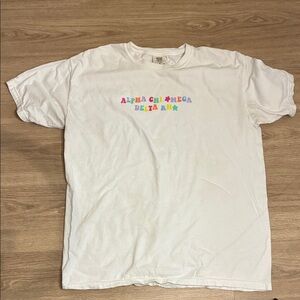 Alpha Chi Omega AXO Comfort Colors T Shirt Delta Rho